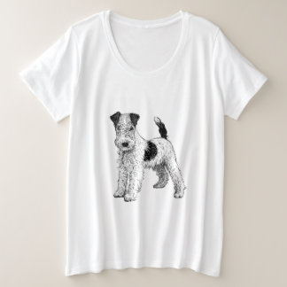 Plus Size Fox Terrier T-Shirt Plus Size T-Shirt