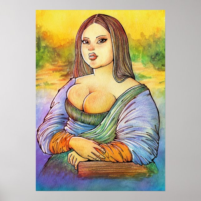Plus Size Monalisa Poster (Front)