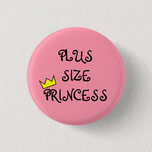 Plus Size Princess 3 Cm Round Badge