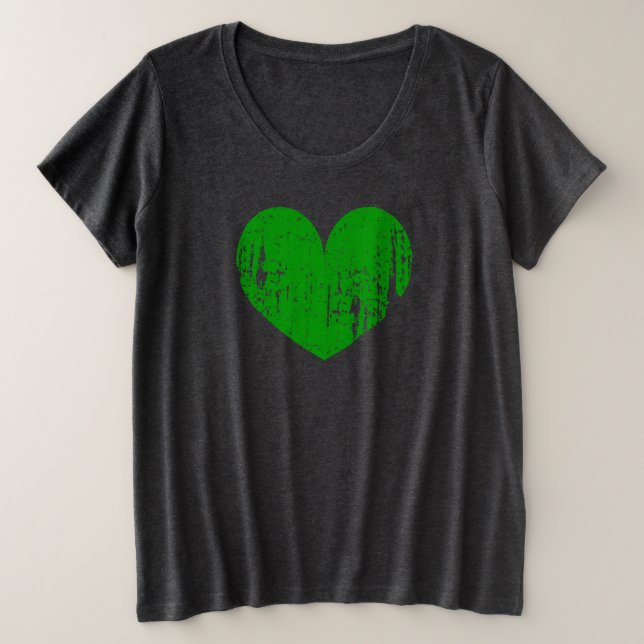 Plus size St Patrick's Day t shirt for women (Design Front)