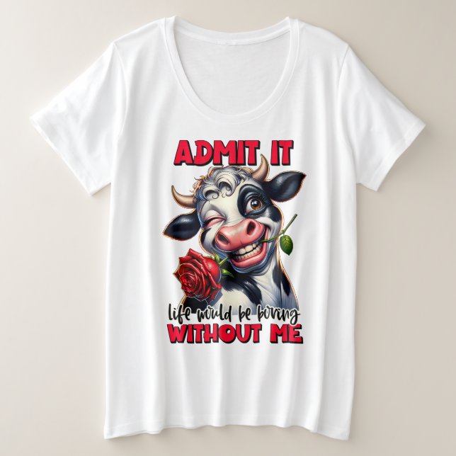 Plus Size -T-Shirt Plus Size T-Shirt (Design Front)