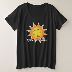 Plus Size T-Shirt : Take a Nap (black)
