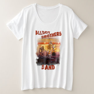 Plus Size tshirt with Allbot Brother's Band / BSR