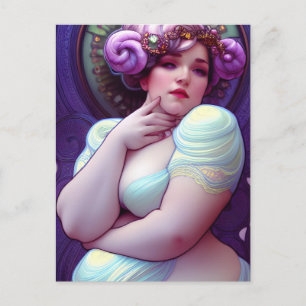 Plus Sized Beautiful Goddess Postcard