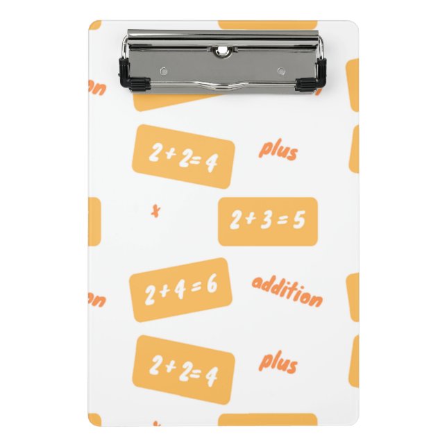 Plus two learning mini clipboard (Front)