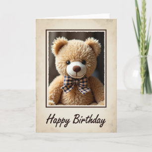 Plush Animal Birthday Wish Card