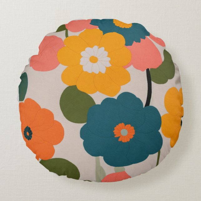 Plush Comfort for Any Space Round Pillow (Front)