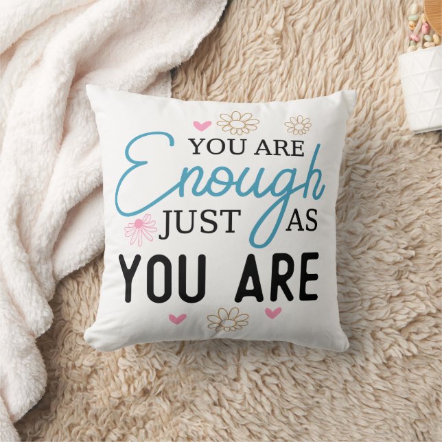 Plush Cotton Decorative Motivational Throw Pillow (Blanket)