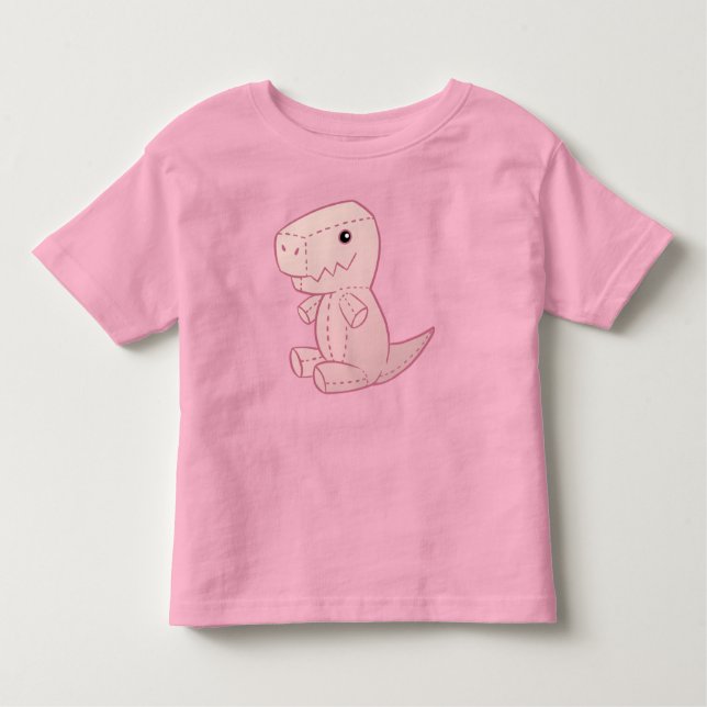 Plush Cute T-Rex Toddler T-Shirt (Front)