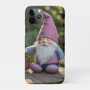 Plush Gnome Figurine with Woven Basket in Summer Case-Mate iPhone Case