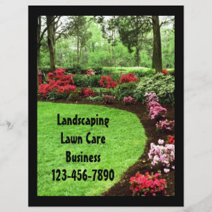 Plush Green Landscape Lawn Care Business Flyer