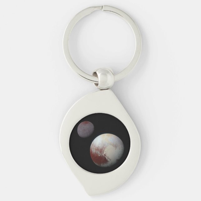 Pluto & Charon 9th or Dwarf Planet Solar System Key Ring (Front)