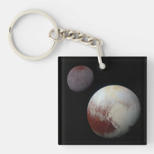 Pluto & Charon 9th or Dwarf Planet Solar System Key Ring