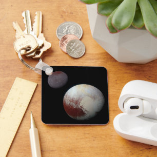 Pluto & Charon 9th or Dwarf Planet Solar System Key Ring
