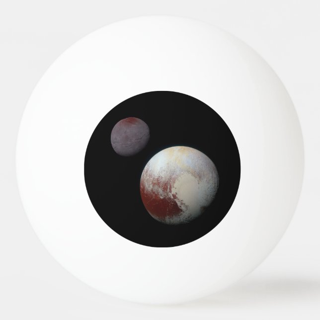 Pluto & Charon 9th or Dwarf Planet Solar System Ping Pong Ball (Front)