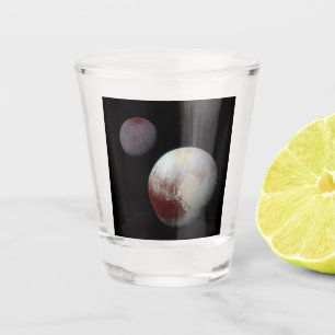 Pluto & Charon 9th or Dwarf Planet Solar System Shot Glass