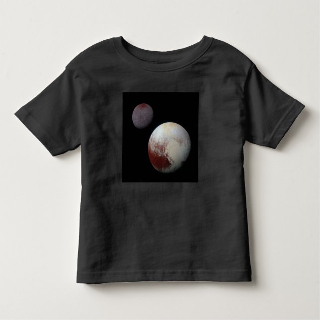 Pluto & Charon 9th or Dwarf Planet Solar System Toddler T-Shirt (Front)