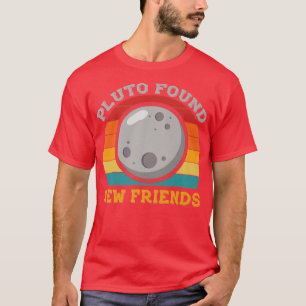 Pluto Found New Friends Solar Space Science Premiu T-Shirt