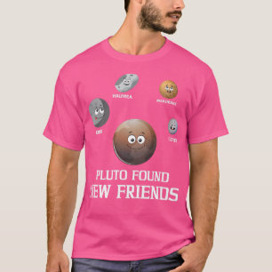 Pluto Found New Friends Solar Space Science Premiu T-Shirt