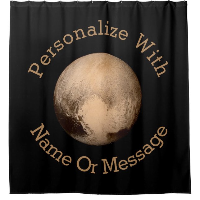 Pluto Graphic Shower Curtain (Front)