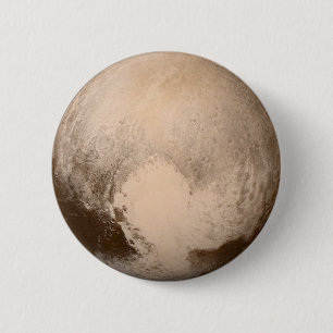 Pluto Heart-View 6 Cm Round Badge
