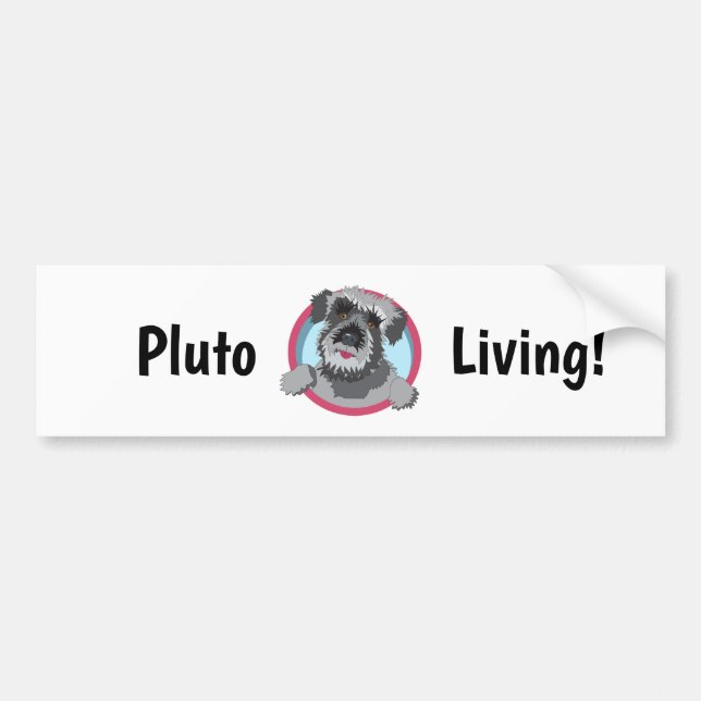 Pluto Living Bumper Sticker (Front)