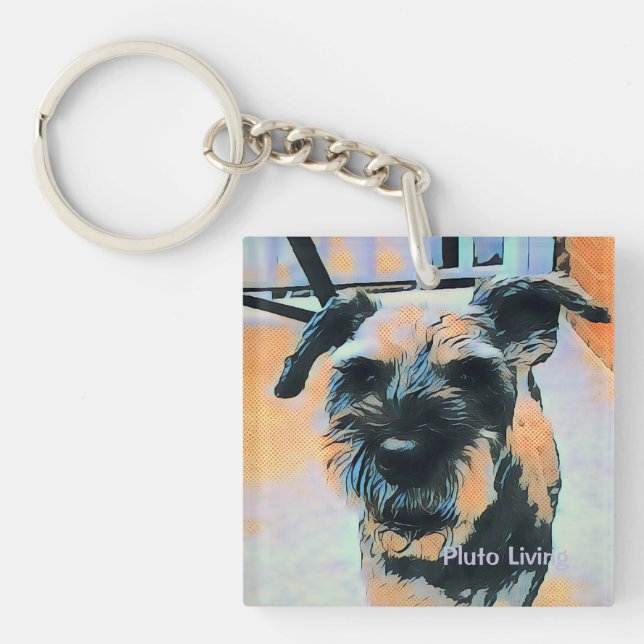 Pluto Living Key Ring (Front)
