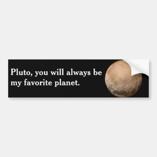 Pluto, my favourite planet - New Horizons NASA Bumper Sticker