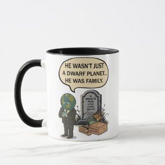 Pluto Never Forget Dwarf Planet Funny Space Humour Mug