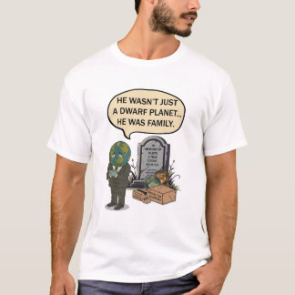 Pluto Never Forget Dwarf Planet Funny Space Humour T-Shirt