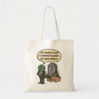 Pluto Never Forget Dwarf Planet Funny Space Humour Tote Bag
