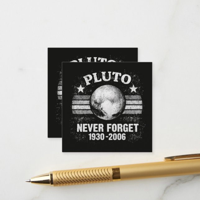 Pluto Never Forget Enclosure Card (Front/Back In Situ)