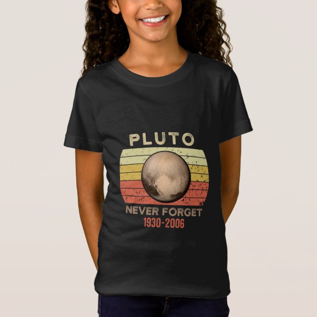 pluto never forget, eris, moon, astronomy, astrono T-Shirt (Front)