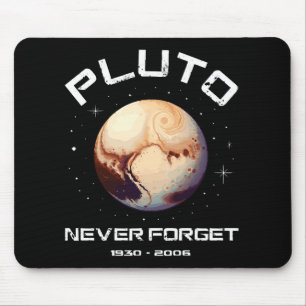 Pluto Never Forget Mouse Pad