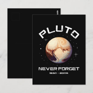 Pluto Never Forget Postcard