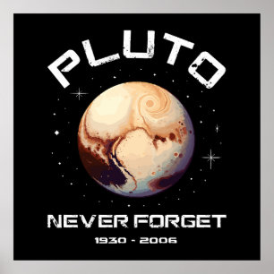 Pluto Never Forget Poster