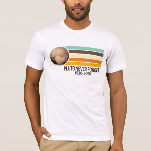 Pluto Never Forget Retro Vintage style T-Shirt. T-Shirt