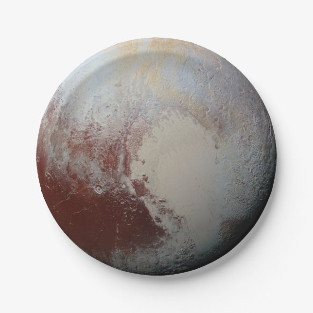 Pluto planet paper plate (Front)