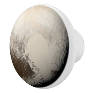 Pluto Planet Solar System Elegant Greige Scorpio Ceramic Knob