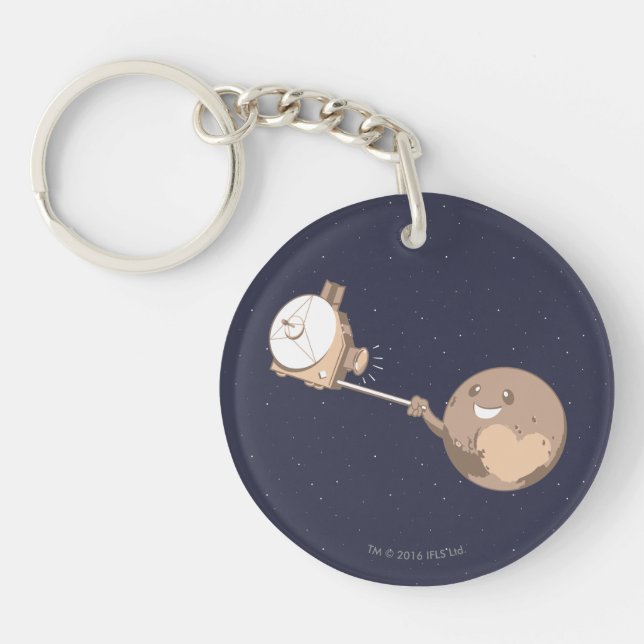 Pluto Selfie Key Ring (Front)