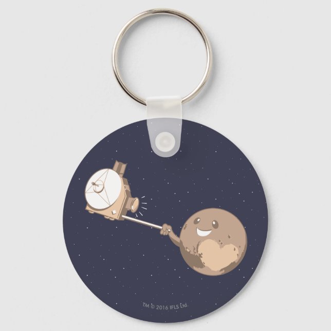 Pluto Selfie Key Ring (Front)