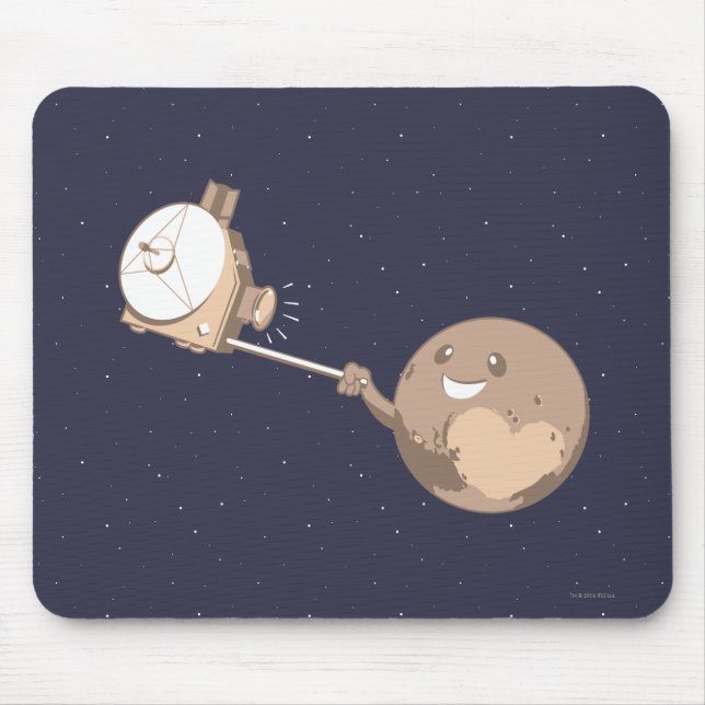 Pluto Selfie Mouse Pad (Front)
