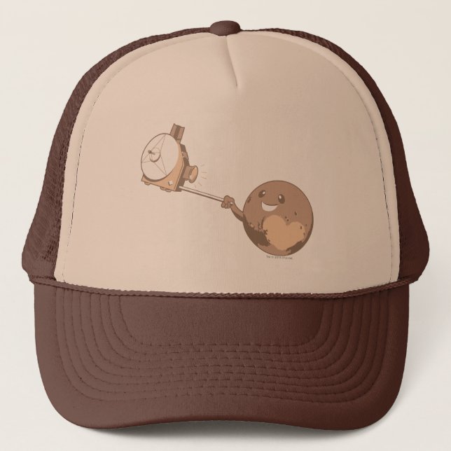 Pluto Selfie Trucker Hat (Front)
