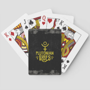 Plutonian Vibes Scorpio Astrology Zodiac Pluto Playing Cards