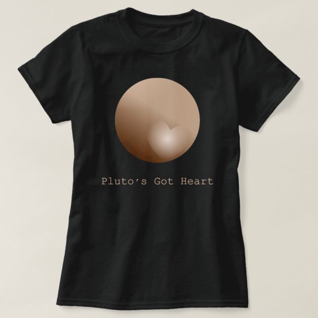 Pluto's Got Heart T-Shirt (Design Front)