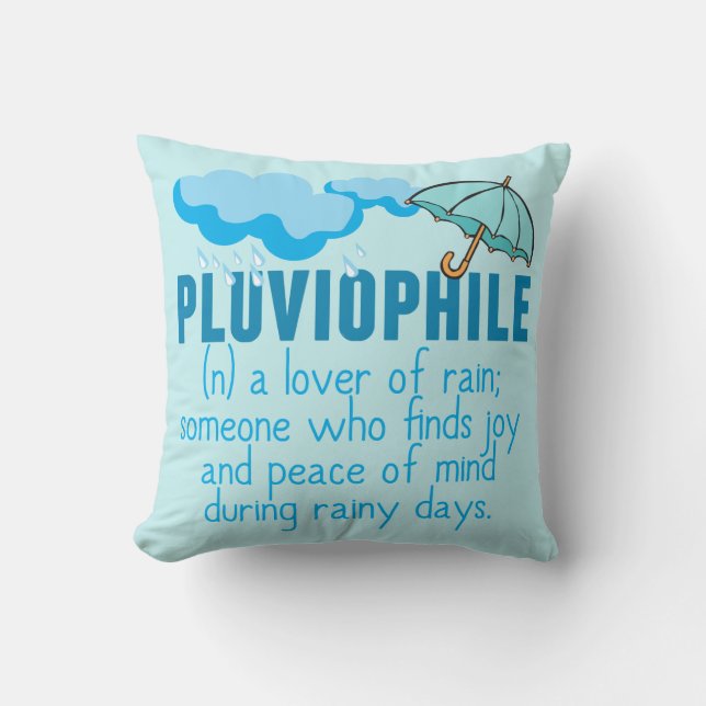 Pluviophile Cushion (Front)
