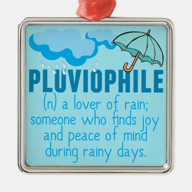 Pluviophile Metal Tree Decoration (Front)