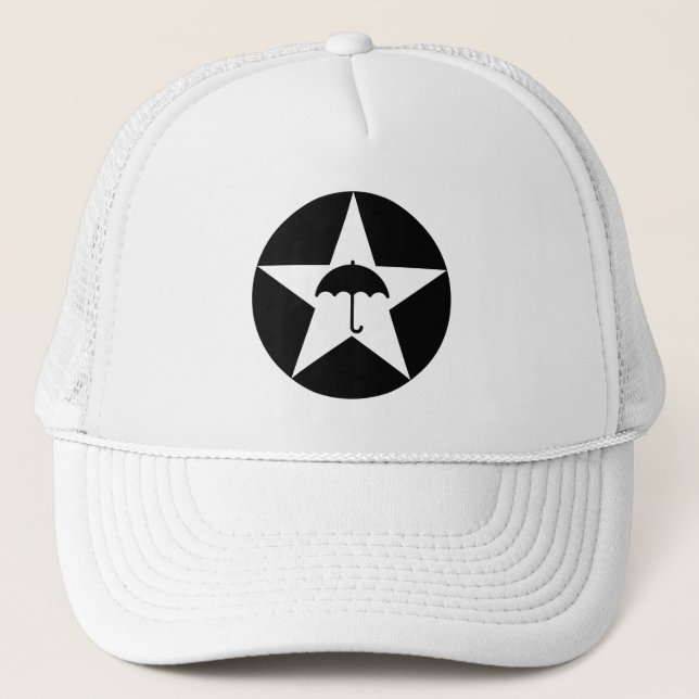 Pluviophile Star v2 (white) Trucker Hat (Front)