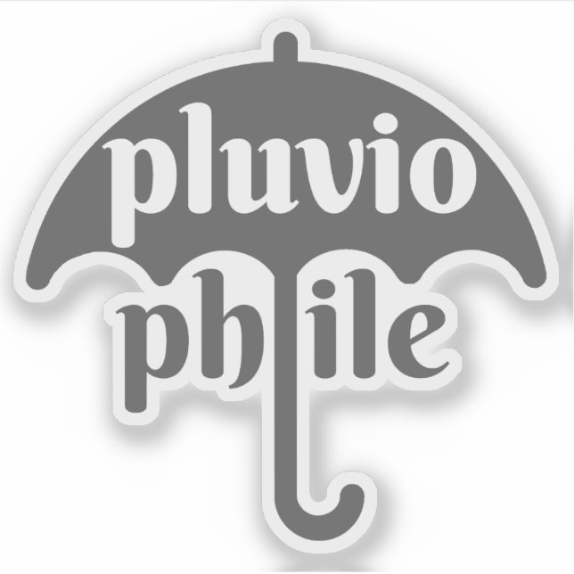 Pluviophile - v3 (grey) (Front)