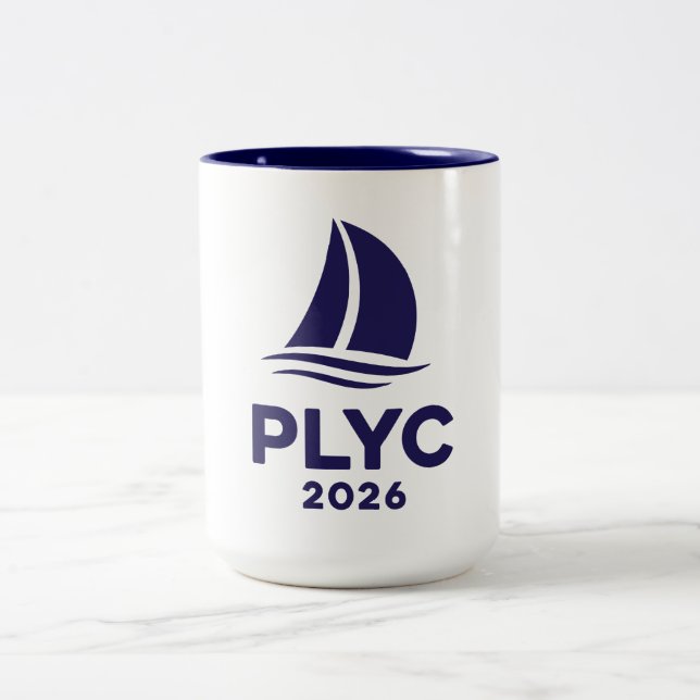 PLYC 2026 White Mug with Navy Interior  (Center)